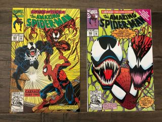 The Spider - Man 362 & 363 Carnage,  Venom 1992