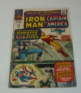 Tales Of Suspense 64 Marvel Comics 1965 Black Widow Costume Hawkeye 3rd
