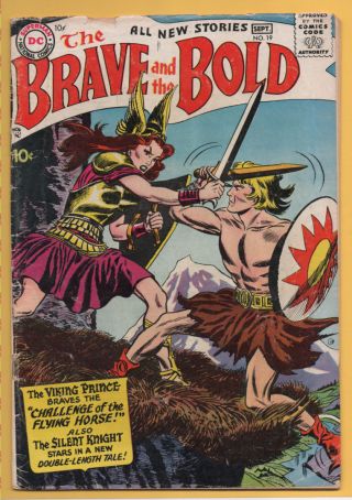 Brave And The Bold 19 Dc Comics 1958 Joe Kubert Vg