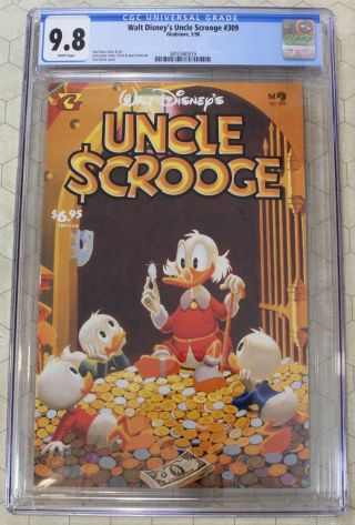 Uncle Scrooge 309 Cgc 9.  8 Classic Carl Barks Cover,  Don Rosa Story & Art