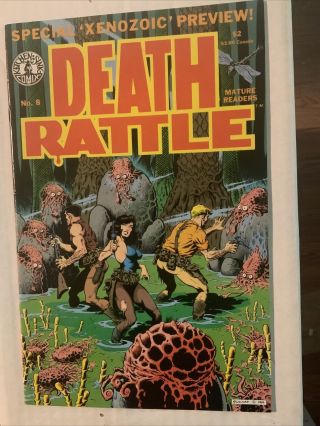 Death Rattle 8 1: Xenozoic Mark Schultz; Xenozoic Tales 1 - 3,  9,  13,  14.
