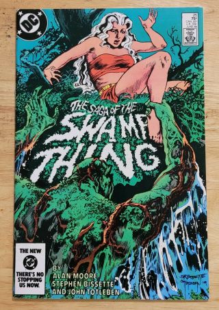 The Saga Of Swamp Thing 25 (1984) Dc Comics - 1st Cameo App.  Of Constantine