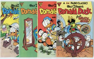 Donald Duck 246 - 279 Complete Set Avg.  Nm,  9.  6 White Pages Gladstone 1986