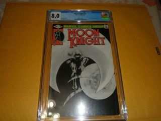 Marvel Comics Moon Knight 15 Graded Cgc 8.  0 01/1982 Off White Pages