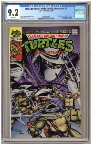 Teenage Mutant Ninja Turtles Adventures 1 (cgc 9.  2) Direct; Archie; 1989 (6391)