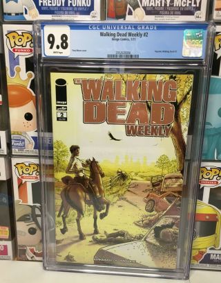 The Walking Dead Weekly 2 Tony Moore Cover Cgc 9.  8 1/11
