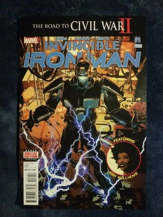 Invincible Iron Man 9 2nd Print,  Marvel 2016,  1st Riri Williams
