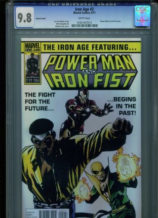 Iron Age 2 Cgc 9.  8 (2011) Variant Iron Man Power Man & Iron Fist Highest Grade