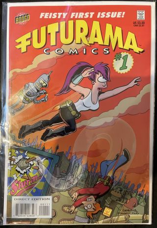 Futurama 1 Bongo Comics 2000 1st Print Near Mint/mint