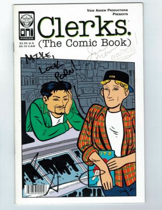 Clerks The Comic Book 1 Signed By Kevin Smith & Jason Mewes Oni Press 4th Print