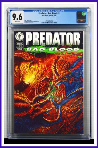 Predator Bad Blood 1 Cgc Graded 9.  6 Dark Horse December 1993 Comic Book