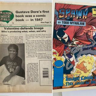 Comic Buyer’s Guide 958 March 11 1992 Pre - Spawn 1 Spawn Color Ad Pinup
