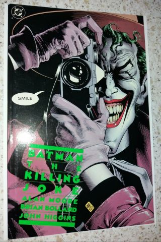 Batman - The Killing Joke Dc 1988 1st Print Embossed Cover