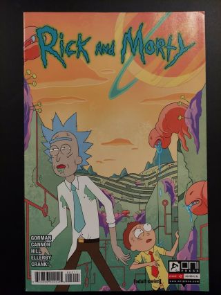 Rick And Morty Comic Book Issue 2 First Print 2015 Oni Press Harman Roiland