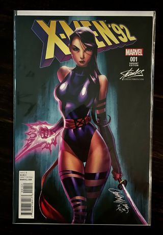 X - Men 92 1 Stan Lee J Scott Campbell Psylocke - Never Removed From Bag And Board